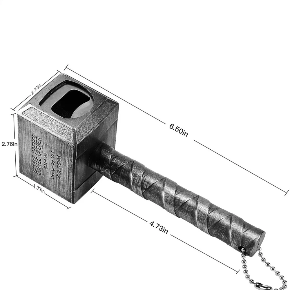 BRAND NEW UNIQUE THOR HAMMER BOTTLE OPENER (NWT) - Picture 3 of 5